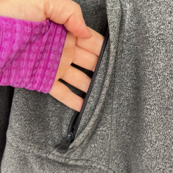 REI fleece zip up hoodie gray jacket M - Picture 7 of 7
